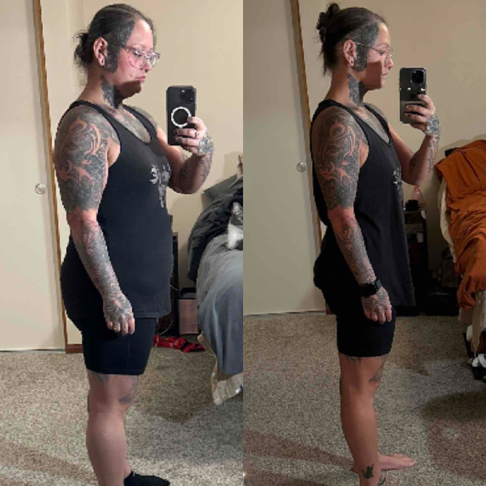 Britt Mudd's client transformation of losing 50 pounds